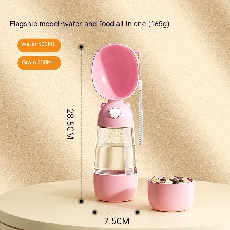 Portable Pet Bottle 2 in 1