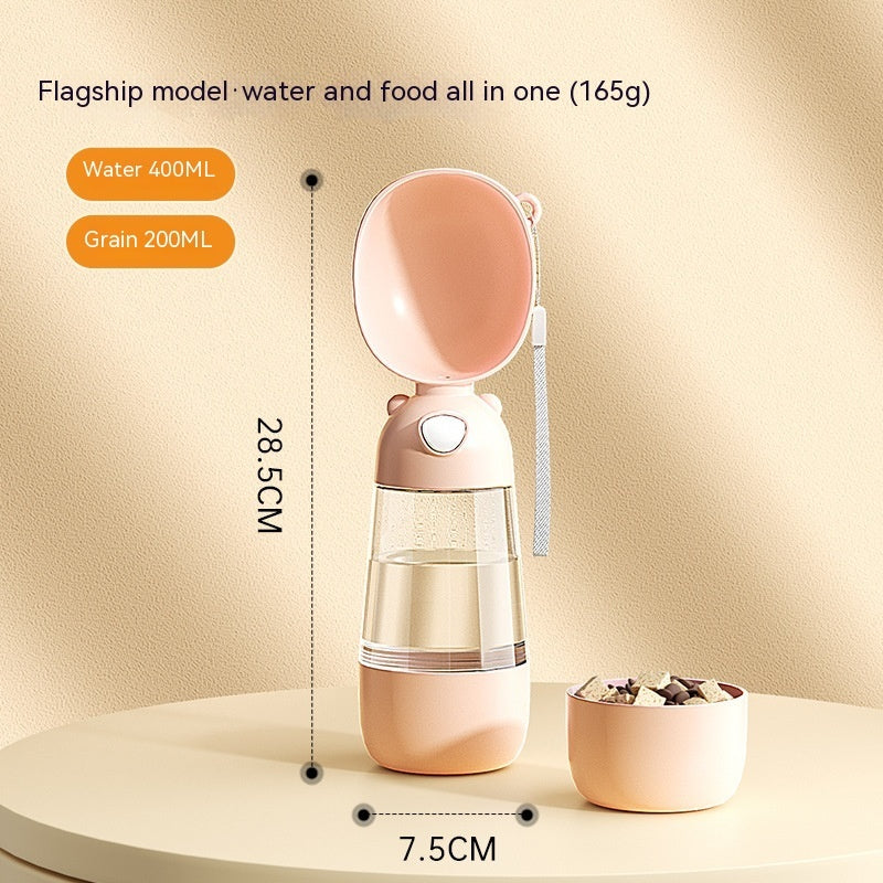 Portable Pet Bottle 2 in 1