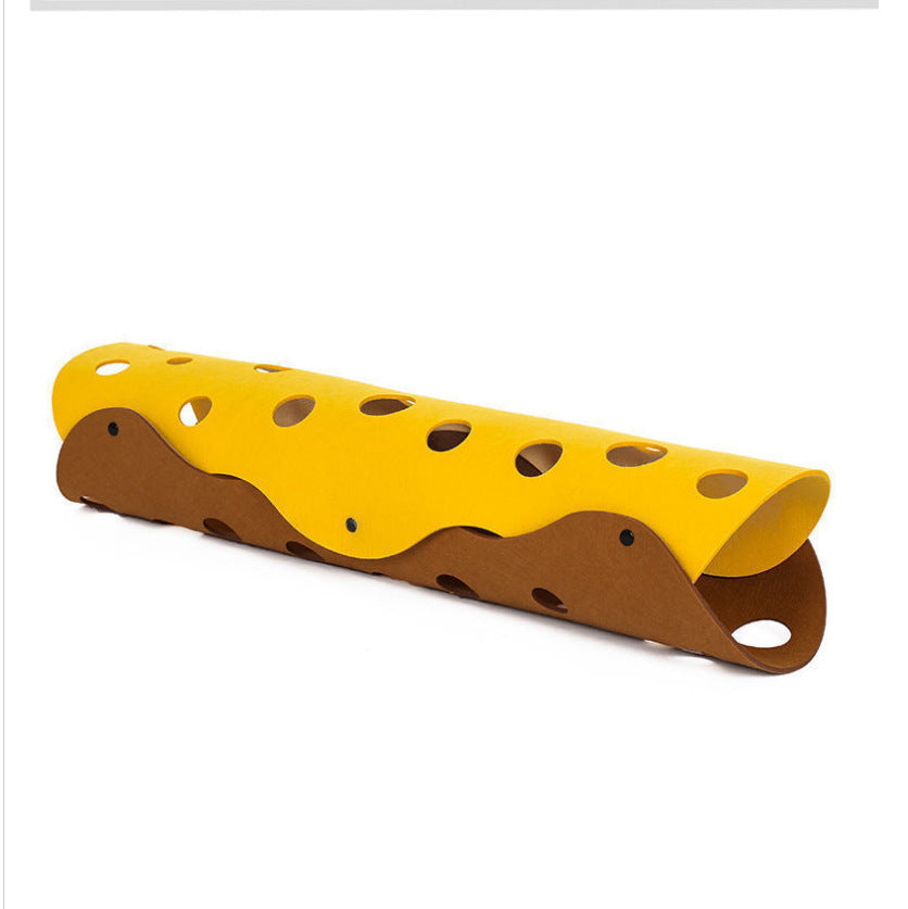 Collapsable car felt tunnel toy